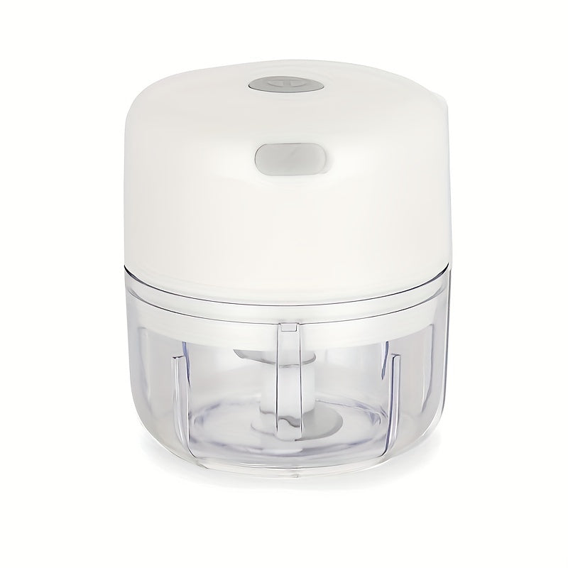 100ml/250ml USB Rechargeable Mini Kitchen Garlic Press, Electric Garlic Chopper and Meat Grinder, Masher