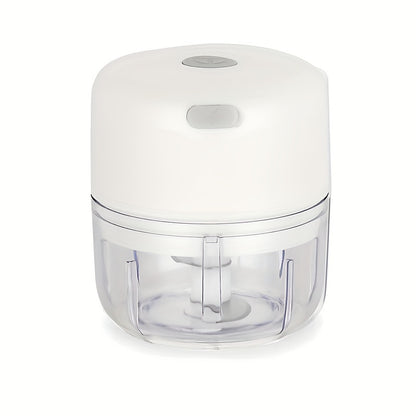 100ml/250ml USB Rechargeable Mini Kitchen Garlic Press, Electric Garlic Chopper and Meat Grinder, Masher