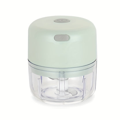 100ml/250ml USB Rechargeable Mini Kitchen Garlic Press, Electric Garlic Chopper and Meat Grinder, Masher