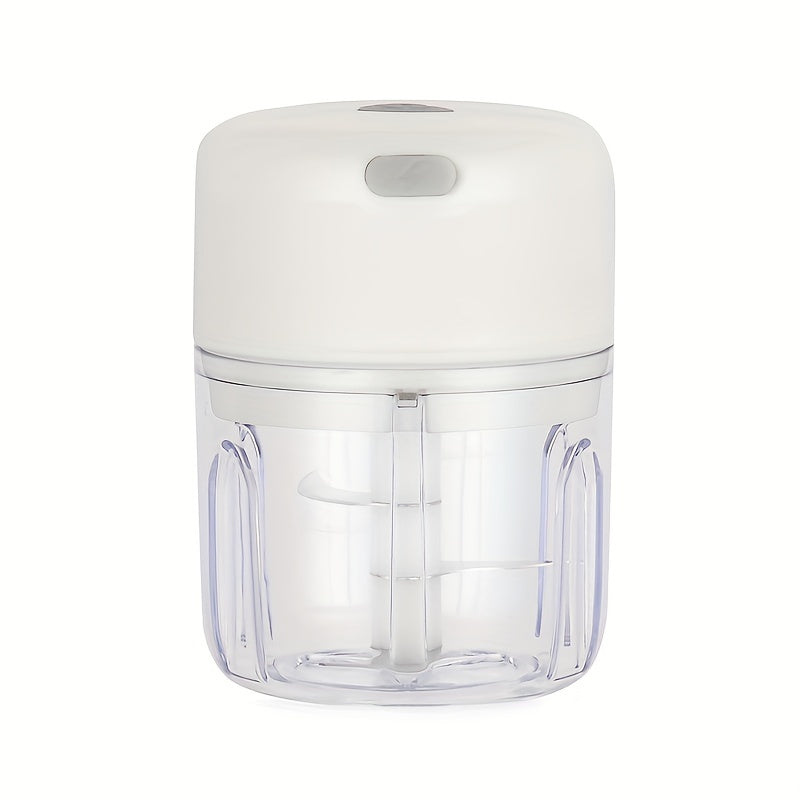 100ml/250ml USB Rechargeable Mini Kitchen Garlic Press, Electric Garlic Chopper and Meat Grinder, Masher