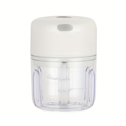100ml/250ml USB Rechargeable Mini Kitchen Garlic Press, Electric Garlic Chopper and Meat Grinder, Masher
