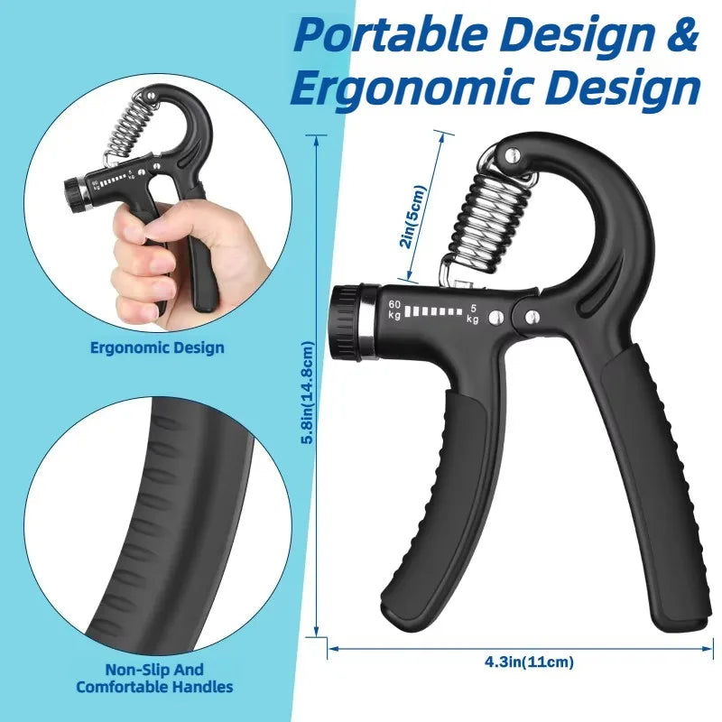 1PC R Shaped Spring Grip Professional Wrist Strength Arm Muscle Finger Rehabilitation Training Exercise Fitness Equipment