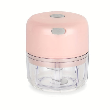 100ml/250ml USB Rechargeable Mini Kitchen Garlic Press, Electric Garlic Chopper and Meat Grinder, Masher