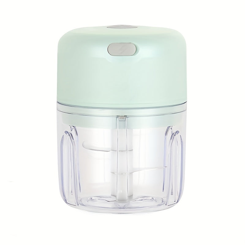 100ml/250ml USB Rechargeable Mini Kitchen Garlic Press, Electric Garlic Chopper and Meat Grinder, Masher